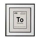 Toronto by Glartlab a Hand Embellished Textured Framed Art Print Matted under Glass from Mercana - Luna Furniture