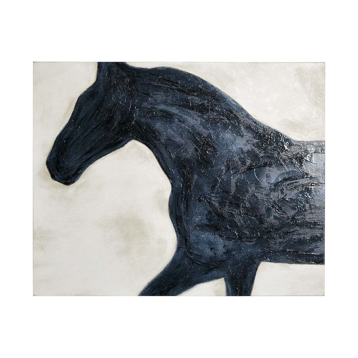 Equestrian Beauties - Halt by Kristine Hegre a Hand Embellished Textured Canvas from Mercana - Luna Furniture