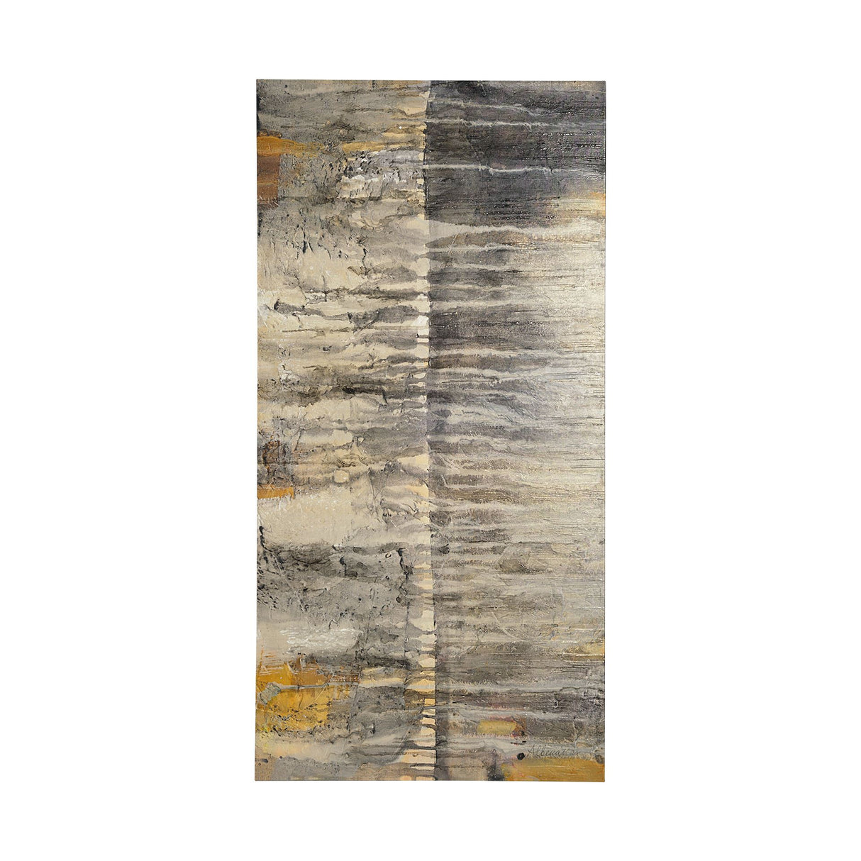 Tectonic II by Albena Hristova a Hand Embellished Textured Canvas from Mercana - Luna Furniture