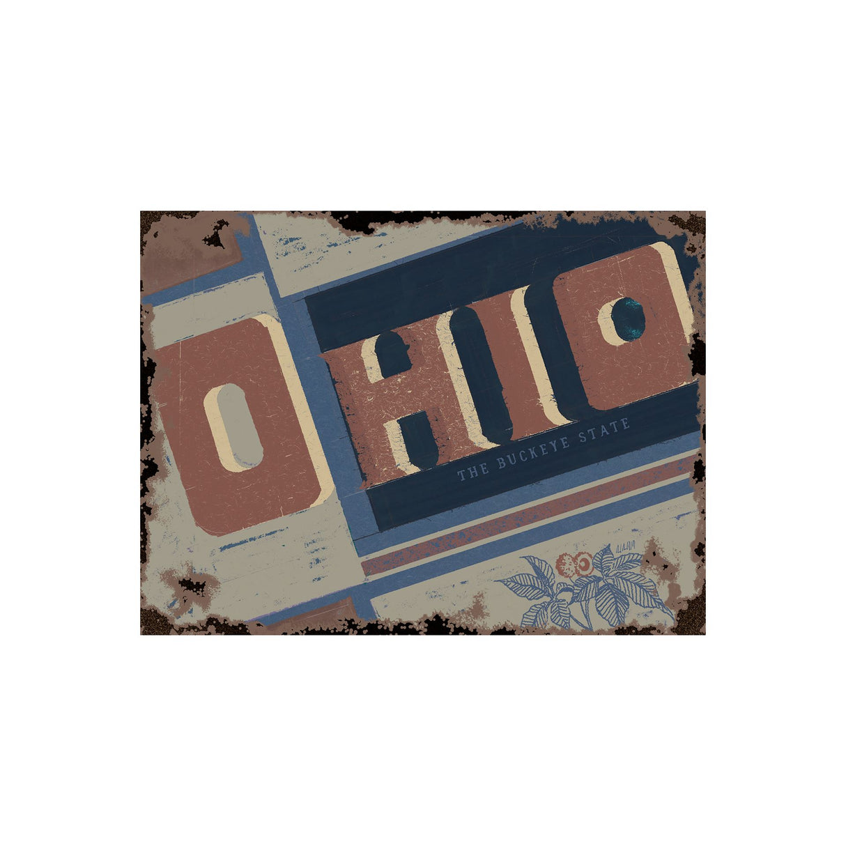 Ohio by Alarm a Hand Embellished Textured Canvas from Mercana - Luna Furniture