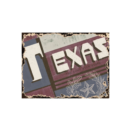 Texas by Alarm a Hand Embellished Textured Canvas from Mercana - Luna Furniture