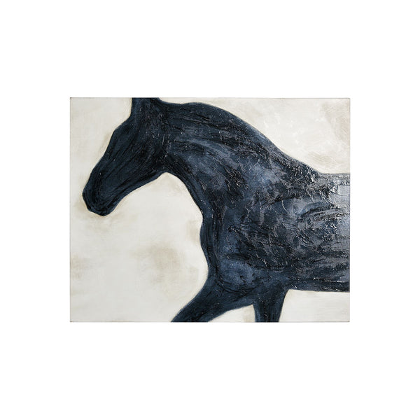 Equestrian Beauties - Halt by Kristine Hegre a Hand Embellished Textured Canvas