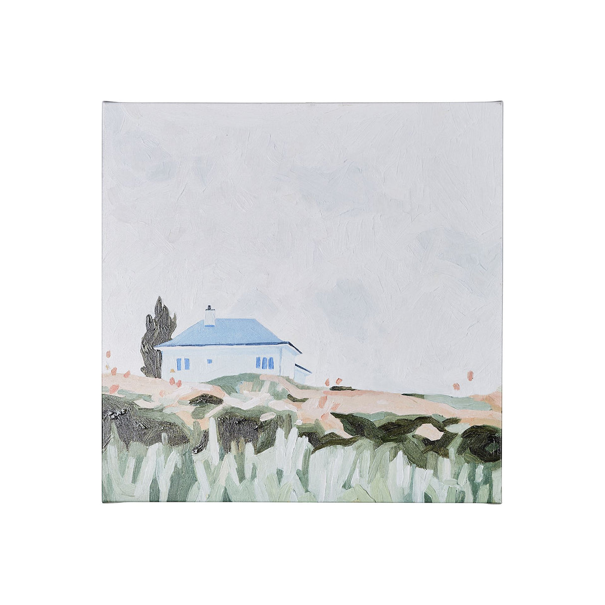 House on a Hill II by Emma Scarvey a Hand Embellished Textured Canvas from Mercana - Luna Furniture