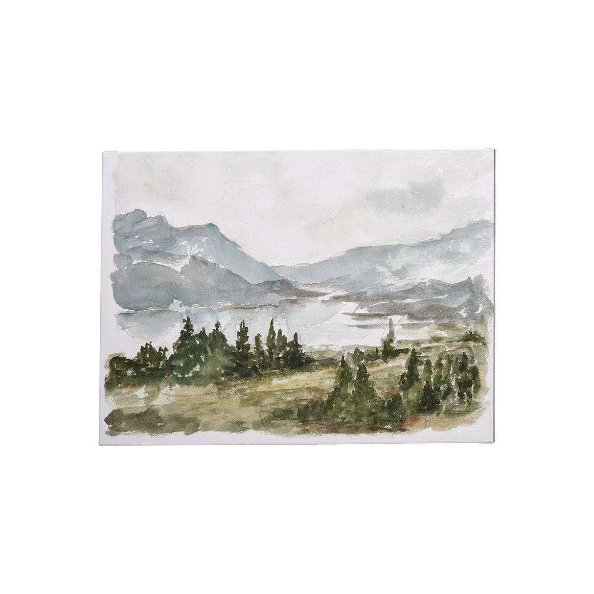 Overcast Reservoir I by Ethan Harper a Hand Embellished Textured Canvas from Mercana - Luna Furniture