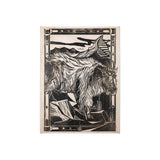 Linocut I (Ram) by Mercana Studio a Hand Embellished Textured Canvas from Mercana - Luna Furniture