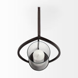 Drax 22"H Black Metal Wall Candle Holder from Mercana - Luna Furniture
