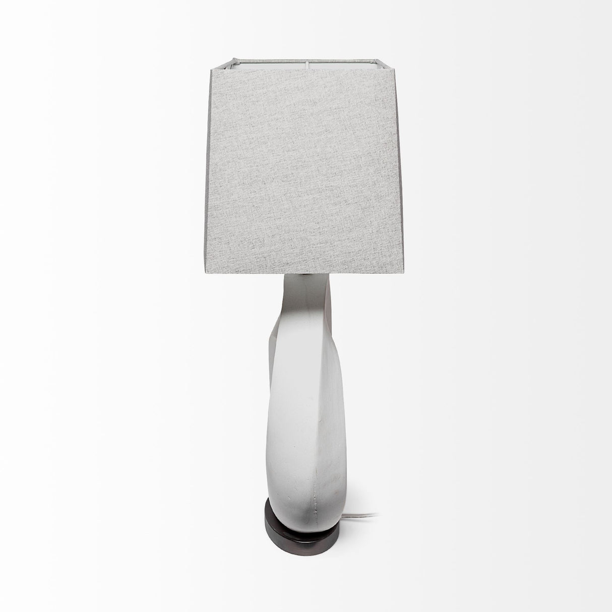 Celtica (26.8"H) White Resin Ring-Shaped Base Table Lamp from Mercana - Luna Furniture