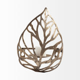 Lana I Single Champagne Toned Wall Candle Holder from Mercana - Luna Furniture