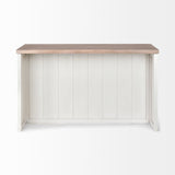 Fairview II White and Brown Two-Tone Stain Solid Wood Kitchen Island from Mercana - Luna Furniture