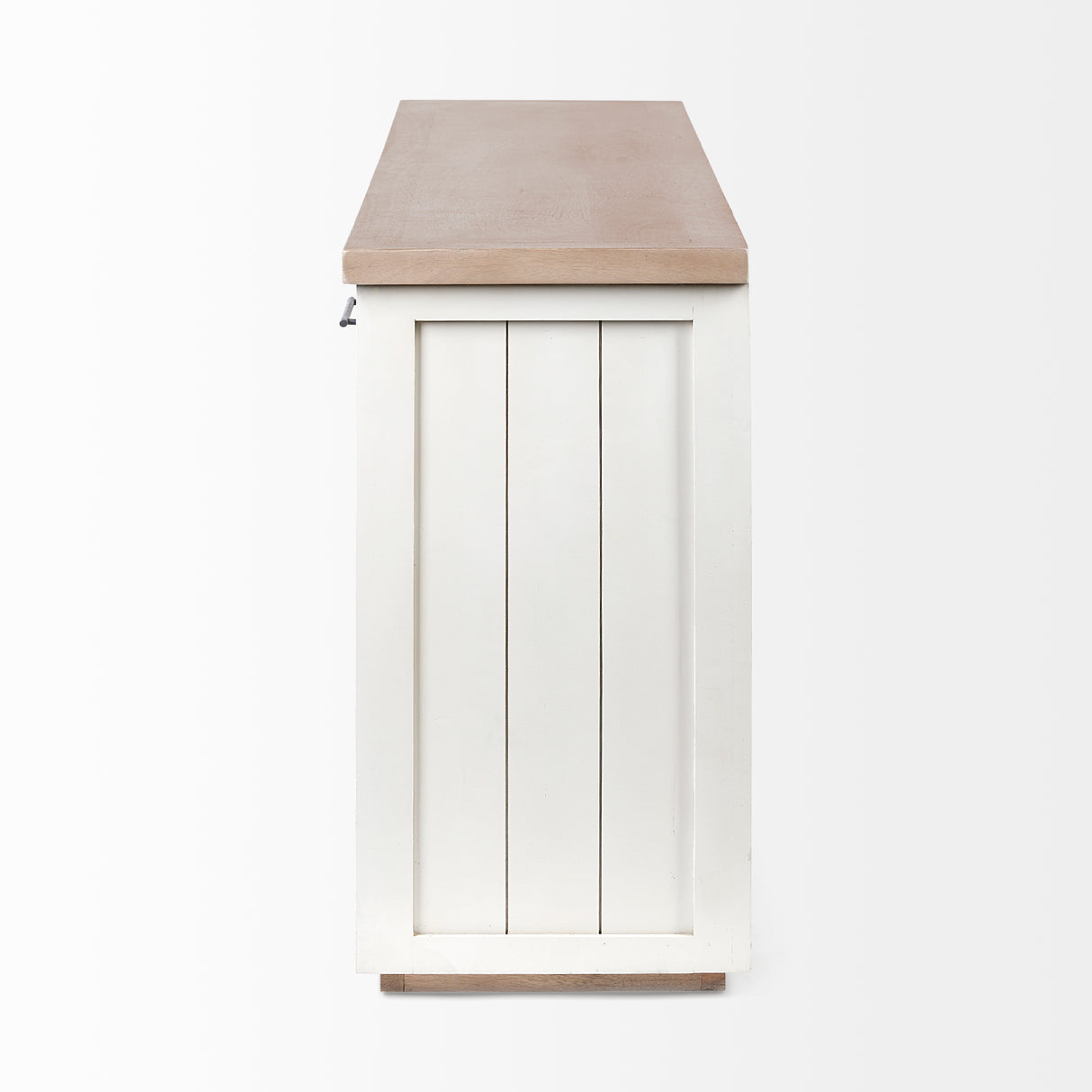 Fairview III Solid Wood Brown Top & White Frame 4 Cabinet Door Sideboard from Mercana - Luna Furniture