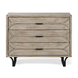 Giselle I 40L x 16W Light Brown Fir Veneer 3 Drawer Accent Cabinet from Mercana - Luna Furniture