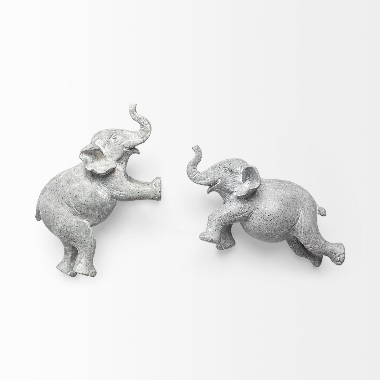 Maynard I Set of 2 Grey Elephant Wall Decorations from Mercana - Luna Furniture