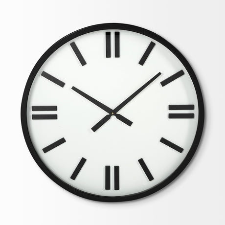 Derby 24" Round Oversize Modern Wall Clock from Mercana - Luna Furniture