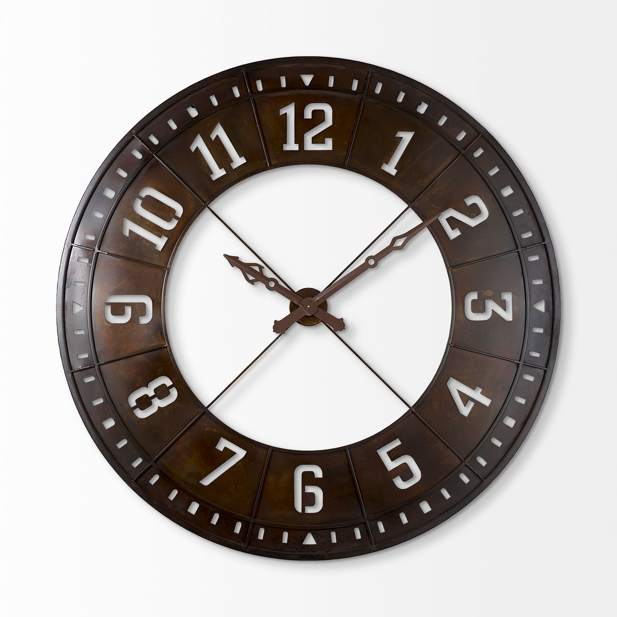 Newcastle 56.5" Giant Oversize Industrial Wall Clock from Mercana - Luna Furniture
