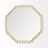 Torquay 33L x 33H Natural Wood Octagon Frame Mirror from Mercana - Luna Furniture
