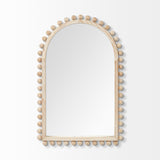 Leeds 23L x 35H Natural Wood Arch Frame Mirror from Mercana - Luna Furniture