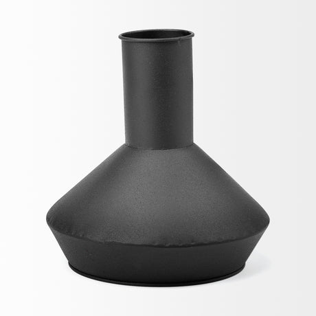 Emily I 8L x 8W Black Metal Decorative Jug from Mercana - Luna Furniture