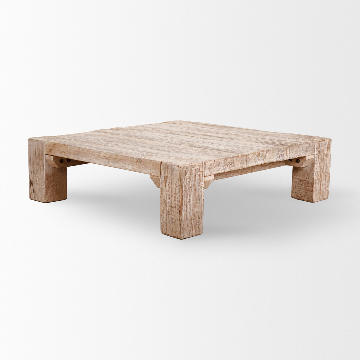 McArthur 48x48 Square Reclaimed Solid Wood Coffee Table from Mercana - Luna Furniture