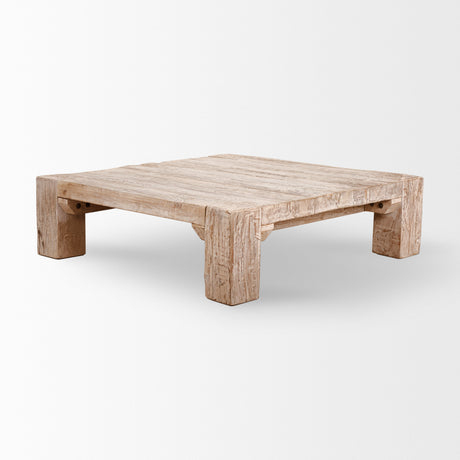McArthur 48x48 Square Reclaimed Solid Wood Coffee Table from Mercana - Luna Furniture