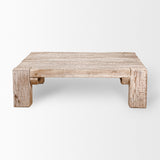 McArthur 48x48 Square Reclaimed Solid Wood Coffee Table from Mercana - Luna Furniture