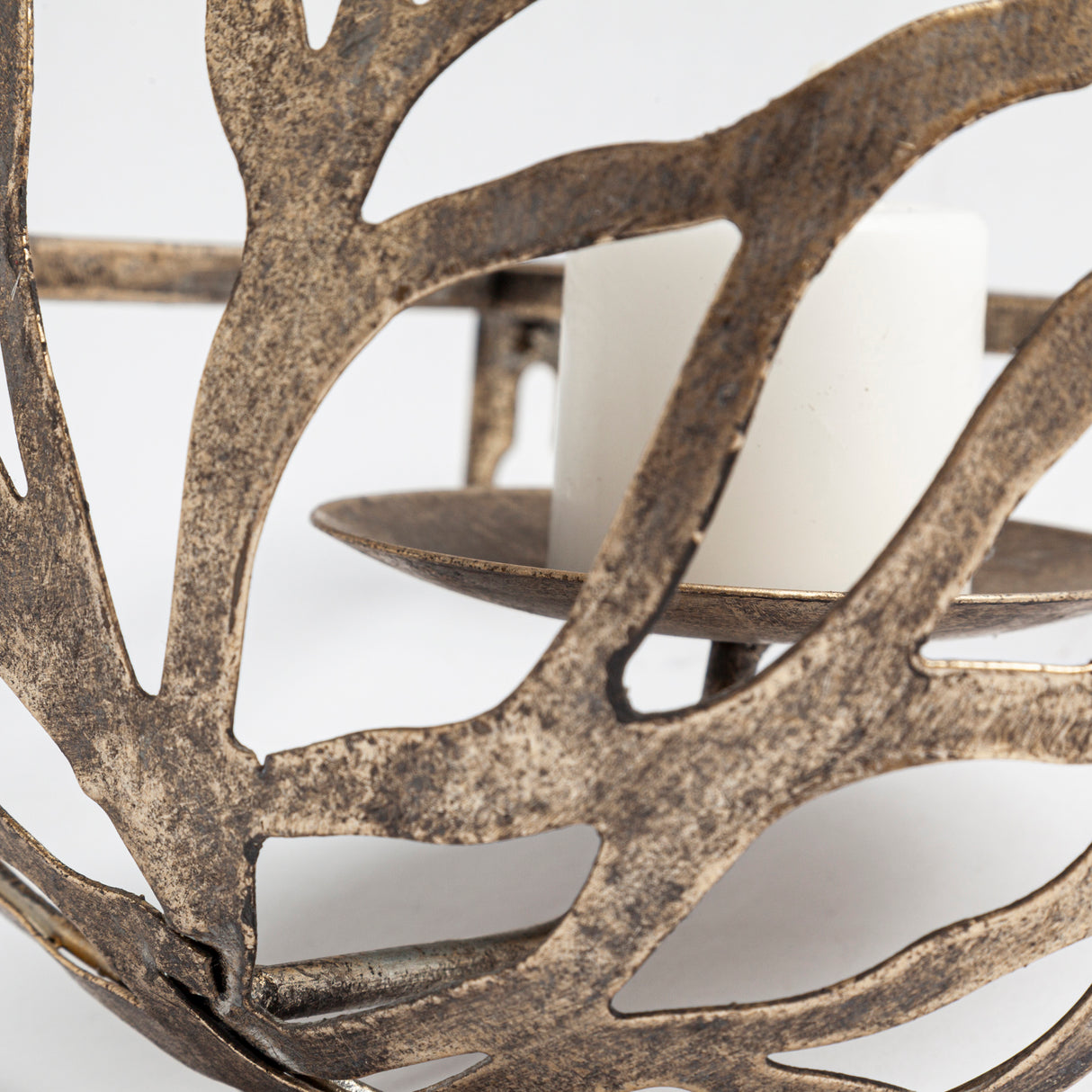 Lana I Single Champagne Toned Wall Candle Holder from Mercana - Luna Furniture