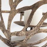 Lana I Single Champagne Toned Wall Candle Holder from Mercana - Luna Furniture