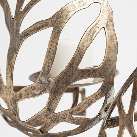 Lana II Set of 4 Champagne toned Wall Candle Holders from Mercana - Luna Furniture