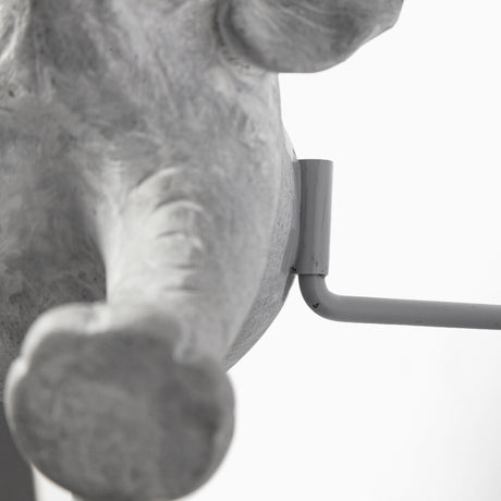 Maynard I Set of 2 Grey Elephant Wall Decorations from Mercana - Luna Furniture