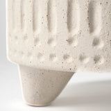Jacob I Short White Ceramic Smiling Face Vase from Mercana - Luna Furniture