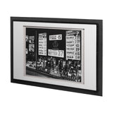 Great Tea Company by Berenice Abbott a Hand Embellished Textured Framed Art Photo Matted under Glass from Mercana - Luna Furniture