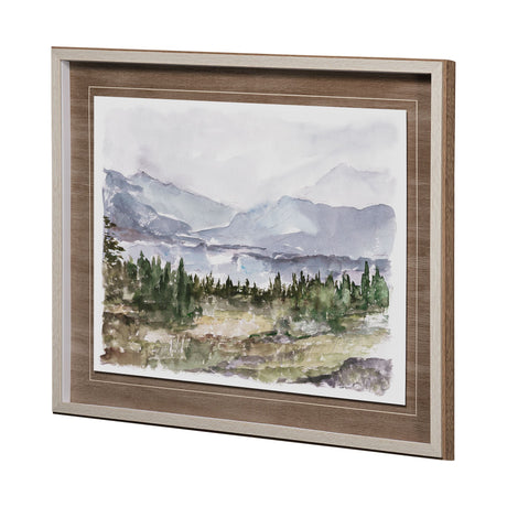 Overcast Reservoir II by Ethan Harper Hand Embellished Textured Framed Art Print Matted under Glass from Mercana - Luna Furniture