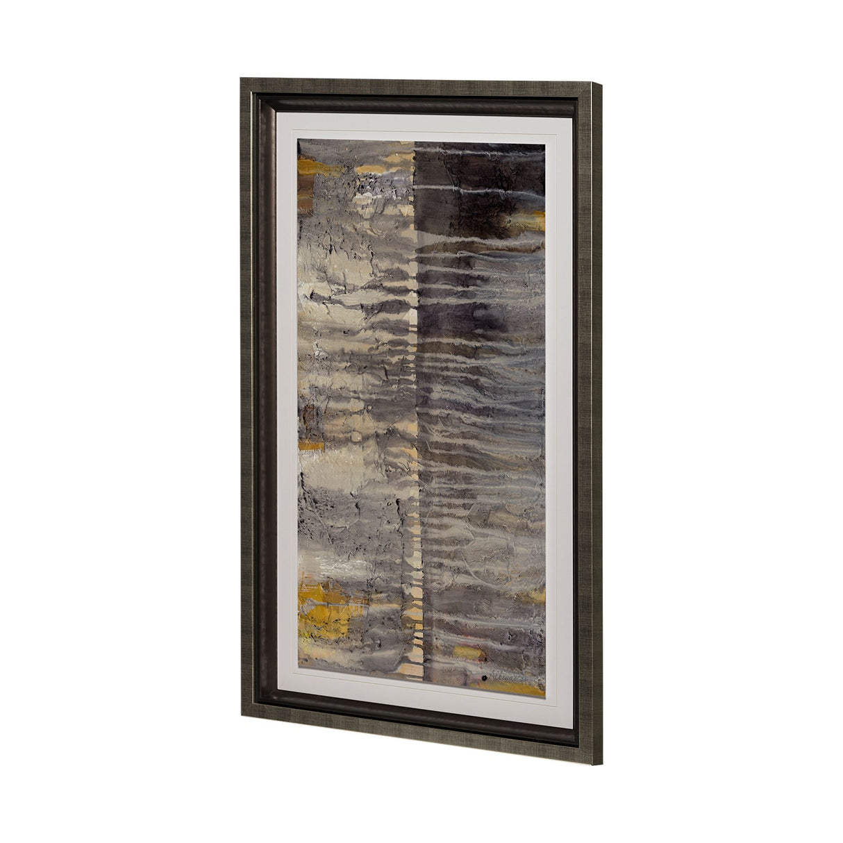 Tectonic II by Albena Hristova a Hand Embellished Textured Framed Art Print Matted under Glass from Mercana - Luna Furniture