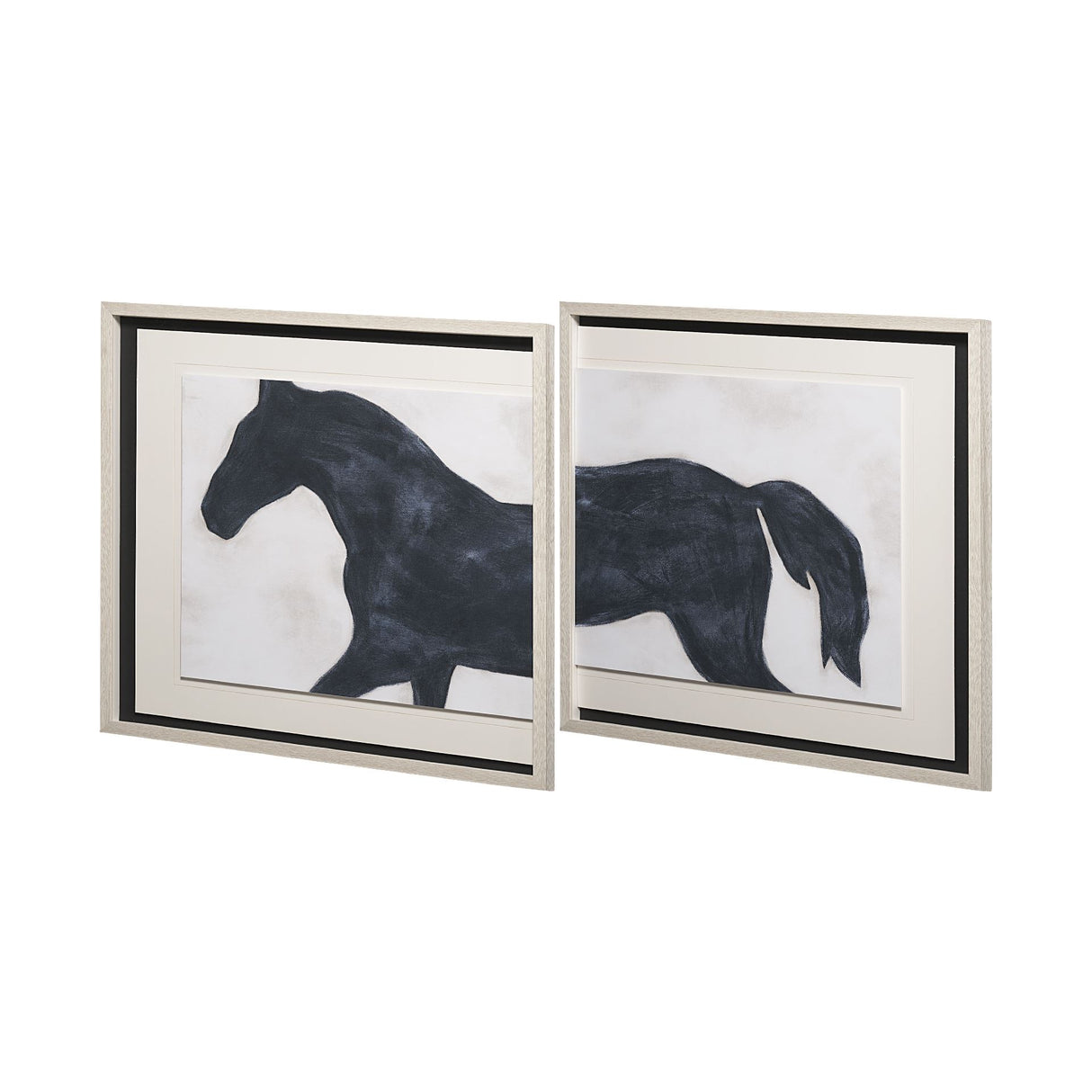 Equestrian Beauties-Halt by Kristine Hegre a Framed Art Print Matted under Glass from Mercana - Luna Furniture