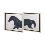 Equestrian Beauties-Halt by Kristine Hegre a Framed Art Print Matted under Glass from Mercana - Luna Furniture