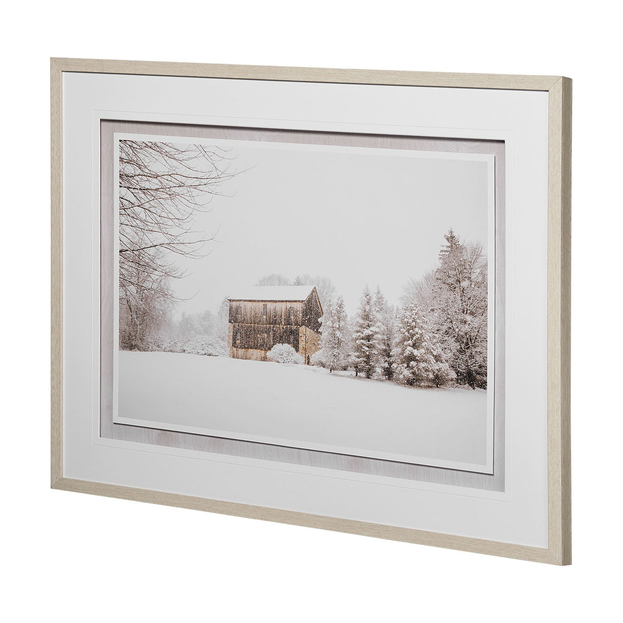First Snow by Aledanda a Framed Photo Art Print Matted under Glass from Mercana - Luna Furniture