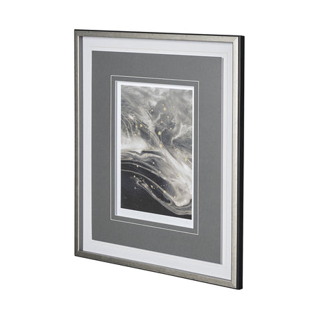 Greek Pitch I by Gabrielle Campbell a Hand Embellished Textured Framed Art Print Matted under Glass from Mercana - Luna Furniture