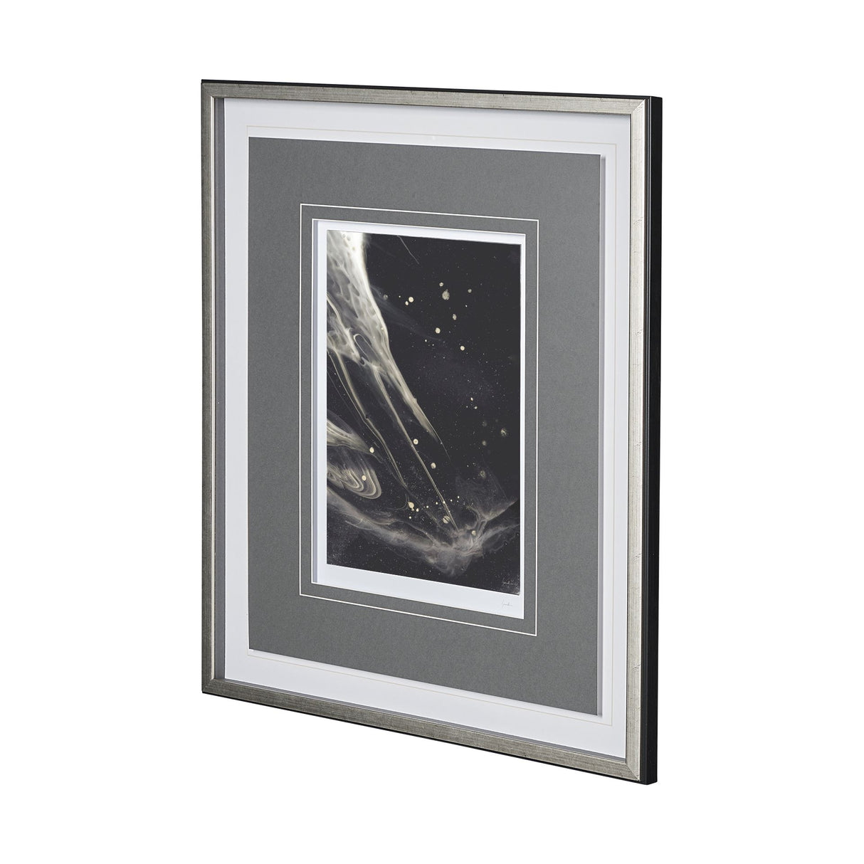 Greek Pitch III by Gabrielle Campbell Hand Embellished Textured Framed Art Print Matted under Glass from Mercana - Luna Furniture
