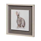 Forest Friends VIII (Hare) by Lisa Audit Hand Embellished Framed Art Print Matted under Glass from Mercana - Luna Furniture