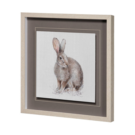 Forest Friends VIII (Hare) by Lisa Audit Hand Embellished Framed Art Print Matted under Glass from Mercana - Luna Furniture