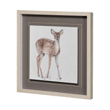 Forest Friends XII (Deer) by Lisa Audit Hand Embellished Textured Framed Art Print Matted under Glas from Mercana - Luna Furniture
