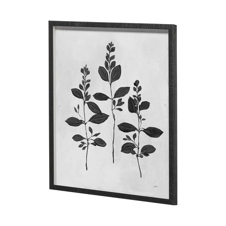 Botanical Study IV by Julia Purinton a Hand Embellished Textured Framed Art Print Matted under Glass from Mercana - Luna Furniture