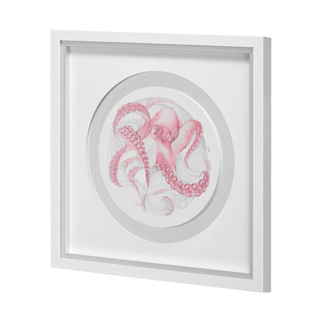 Who Stole My Precious II Pink by Fiona H Hand Embellished Textured Framed Print Matted under Glass from Mercana - Luna Furniture