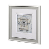 Retro Phone II by Ethan Harper a Framed Art Print Matted under Glass from Mercana - Luna Furniture