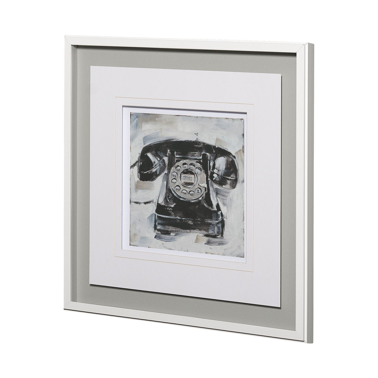 Retro Phone I by Ethan Harper a Framed Art Print Matted under Glass from Mercana - Luna Furniture