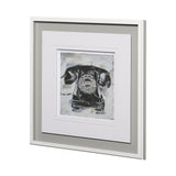 Retro Phone I by Ethan Harper a Framed Art Print Matted under Glass from Mercana - Luna Furniture