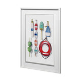 Watercolor Buoys II by Jenifer Paxton Parker a Framed Art Print Matted under Glass from Mercana - Luna Furniture