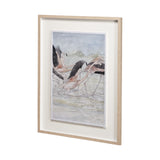 Flamingo I by Mercana Studio a Hand Embellished Textured Framed Art Print Matted under Glass from Mercana - Luna Furniture