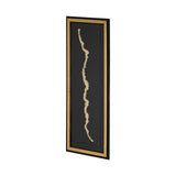 Gold River by Barbara Fleming a Hand Embelished Textured Framed Art Print Matted under Glass from Mercana - Luna Furniture
