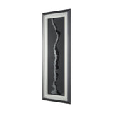 Silver River by Barbara Fleming a Hand Embelished Textured Framed Art Print Matted under Glass from Mercana - Luna Furniture