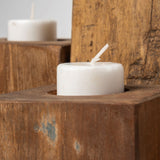 Cassius Light Brown Nine Wood Block Table Candle Holder from Mercana - Luna Furniture